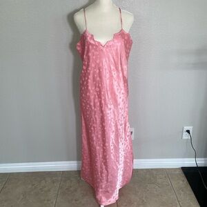 Bubble Gum Pink Babydoll Geometric Lingerie Nordstrom Nightgown Dress Size M